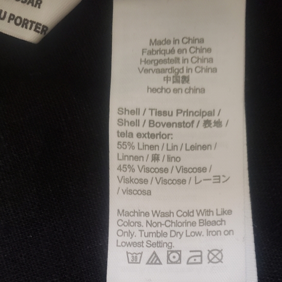 J. CREW Linen Shorts- black Womens XL - Picture 4 of 4